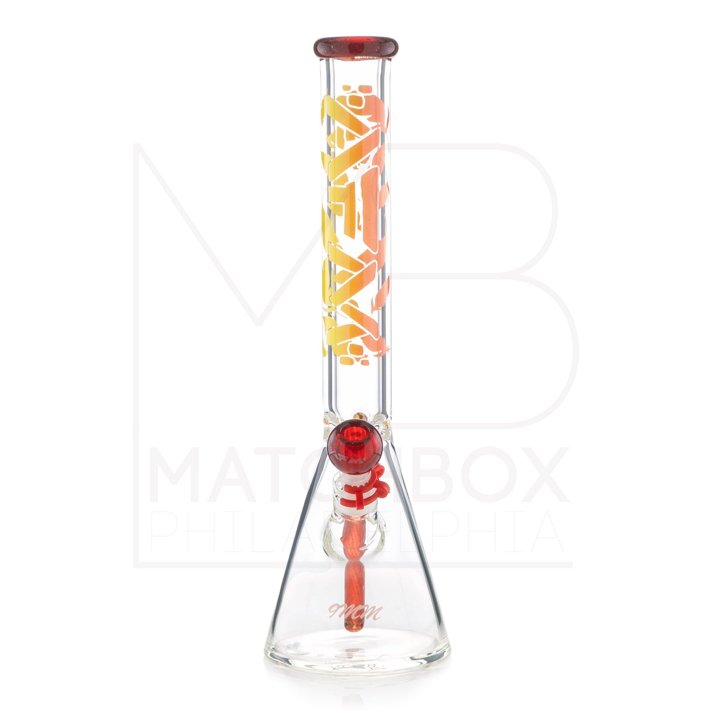 18" 9mm Gradient Beaker | Red