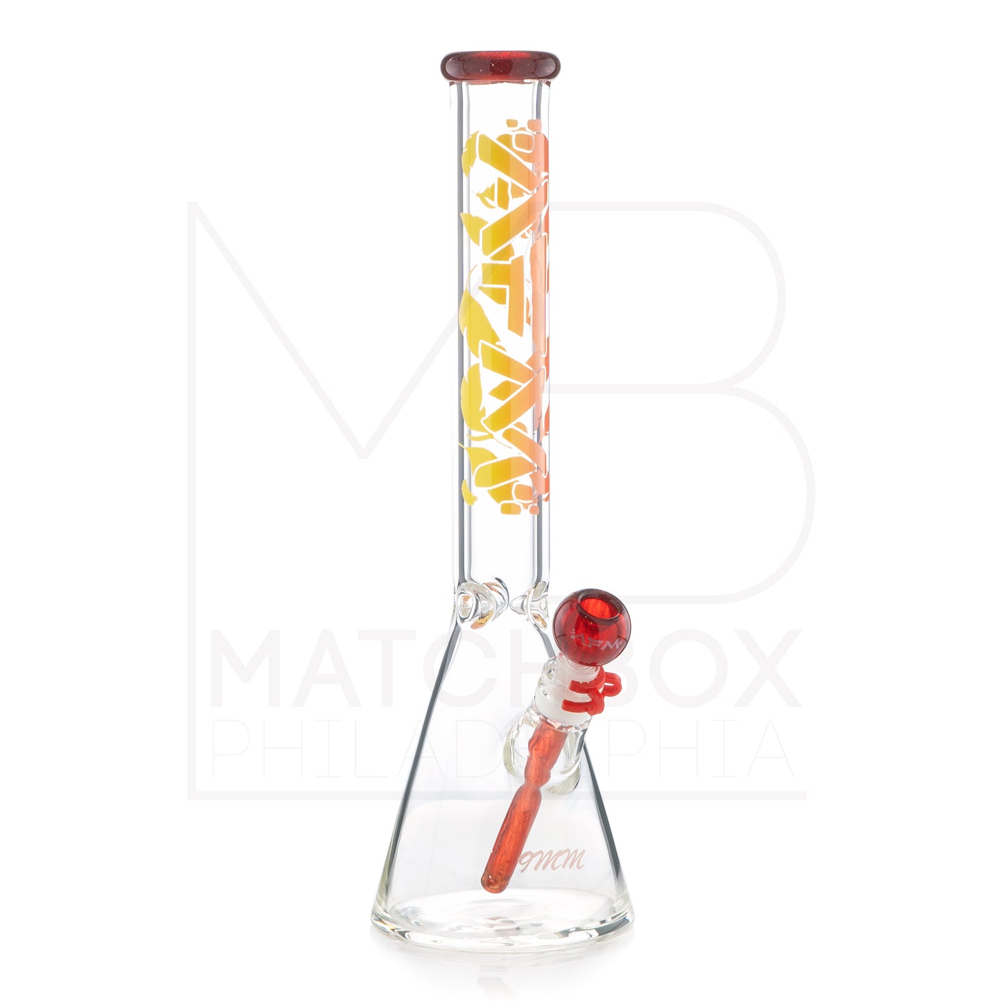 18" 9mm Gradient Beaker | Red