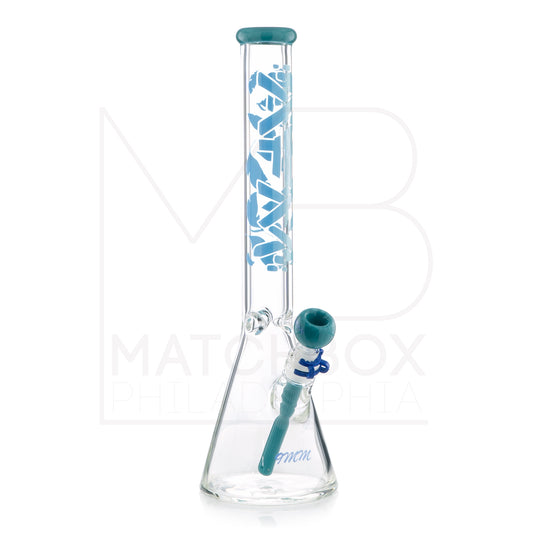 18" 9mm Gradient Beaker | Teal