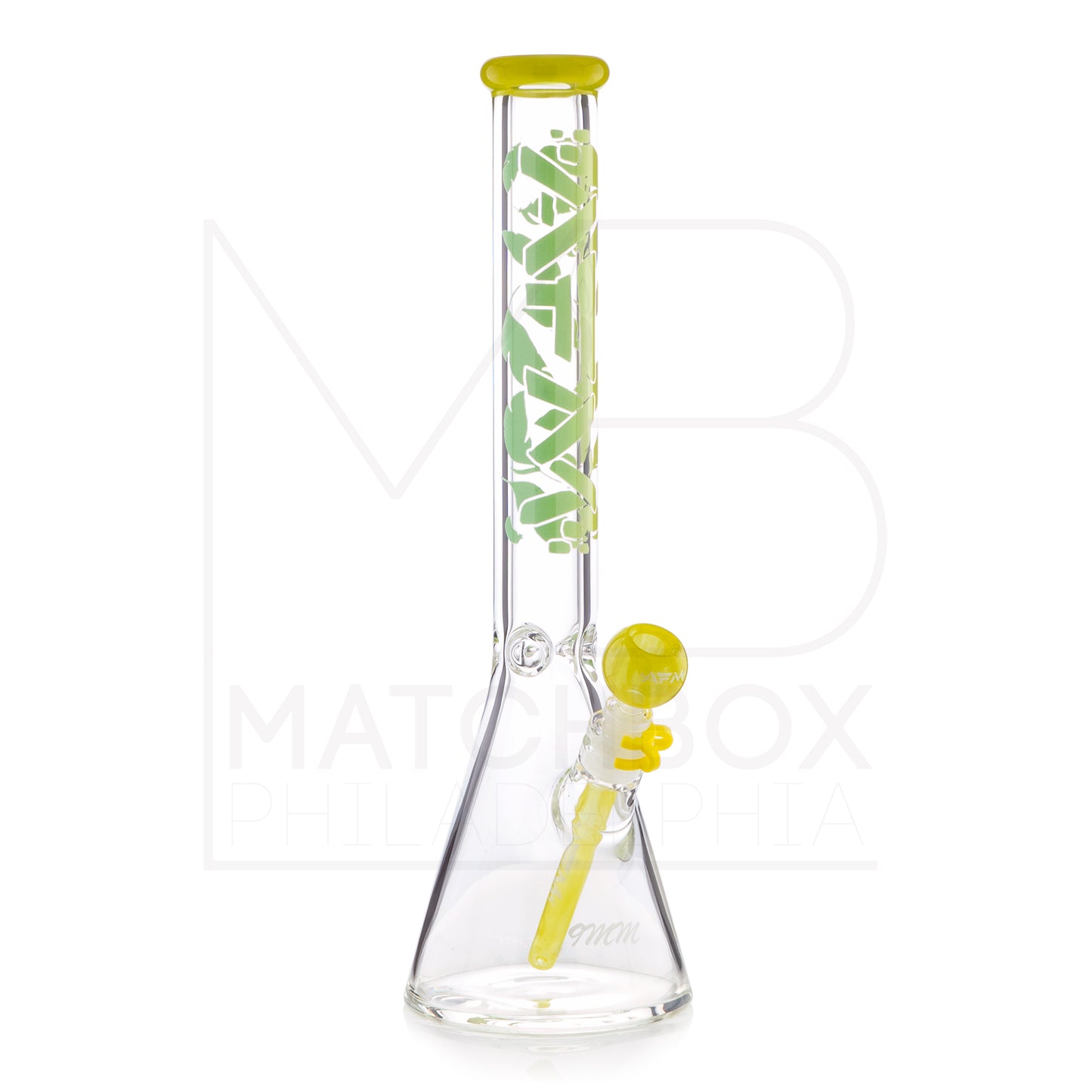 18" 9mm Gradient Beaker | Yellow