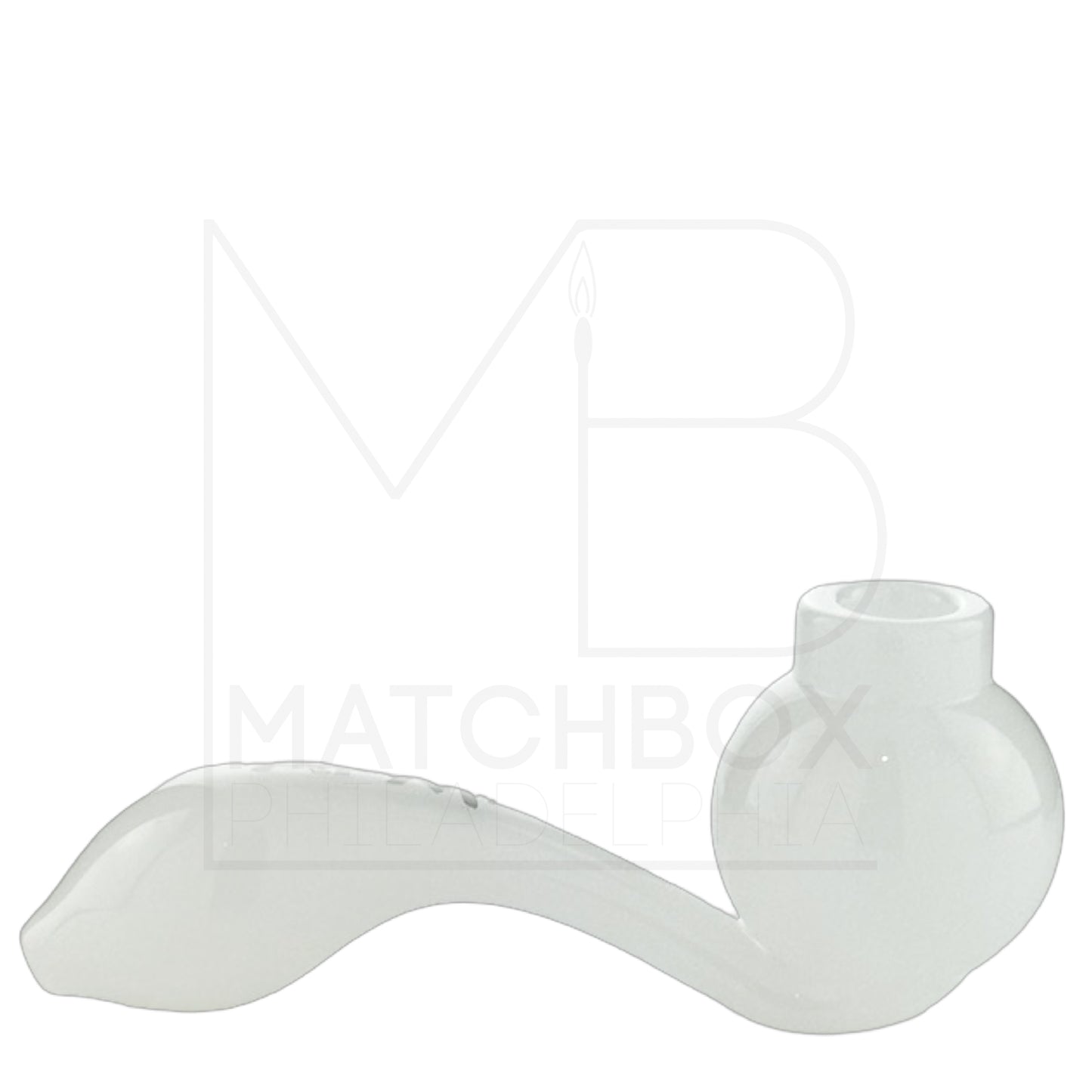 Screened Sherlock Pipe | White