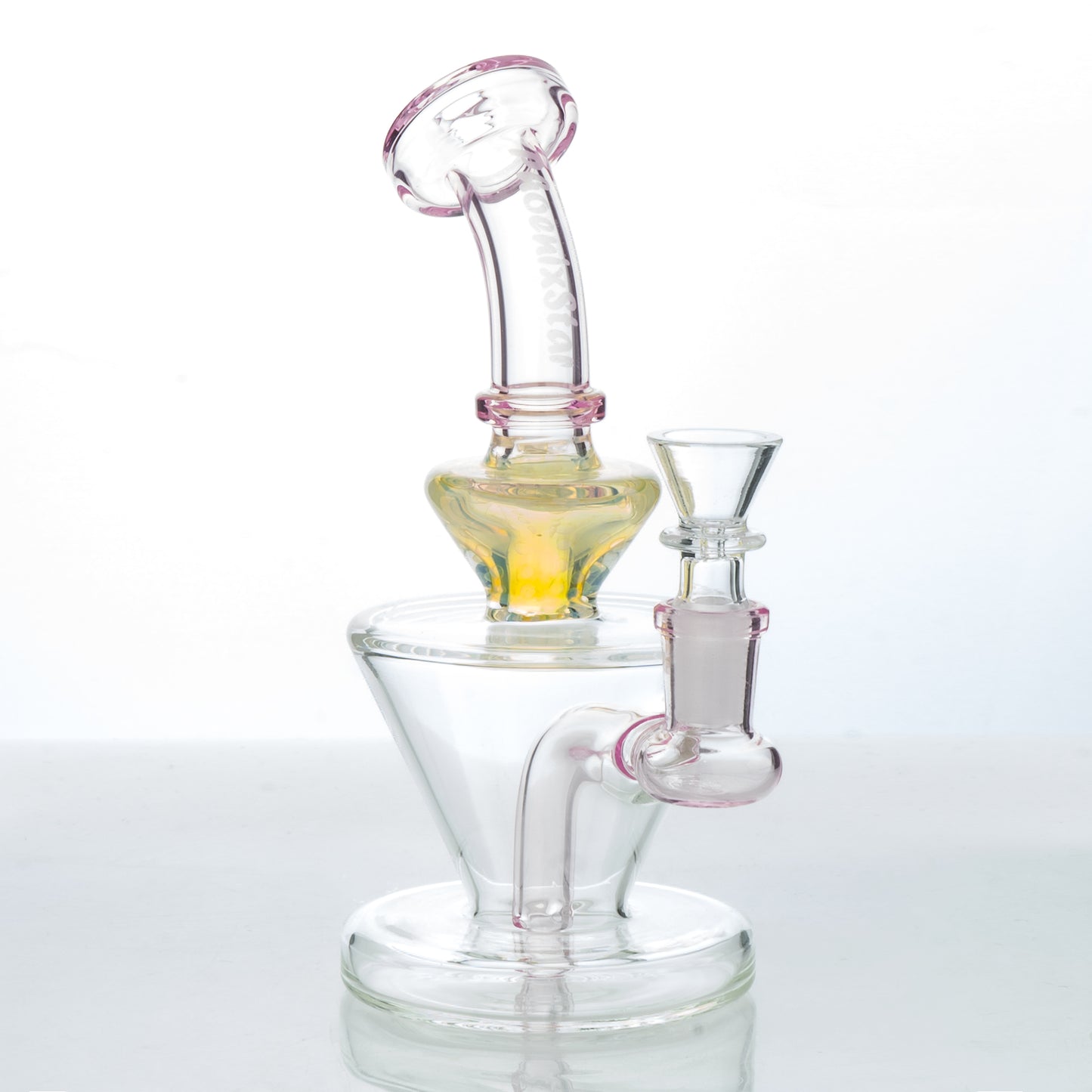 Fumed Flipped Beaker Rig | Pink