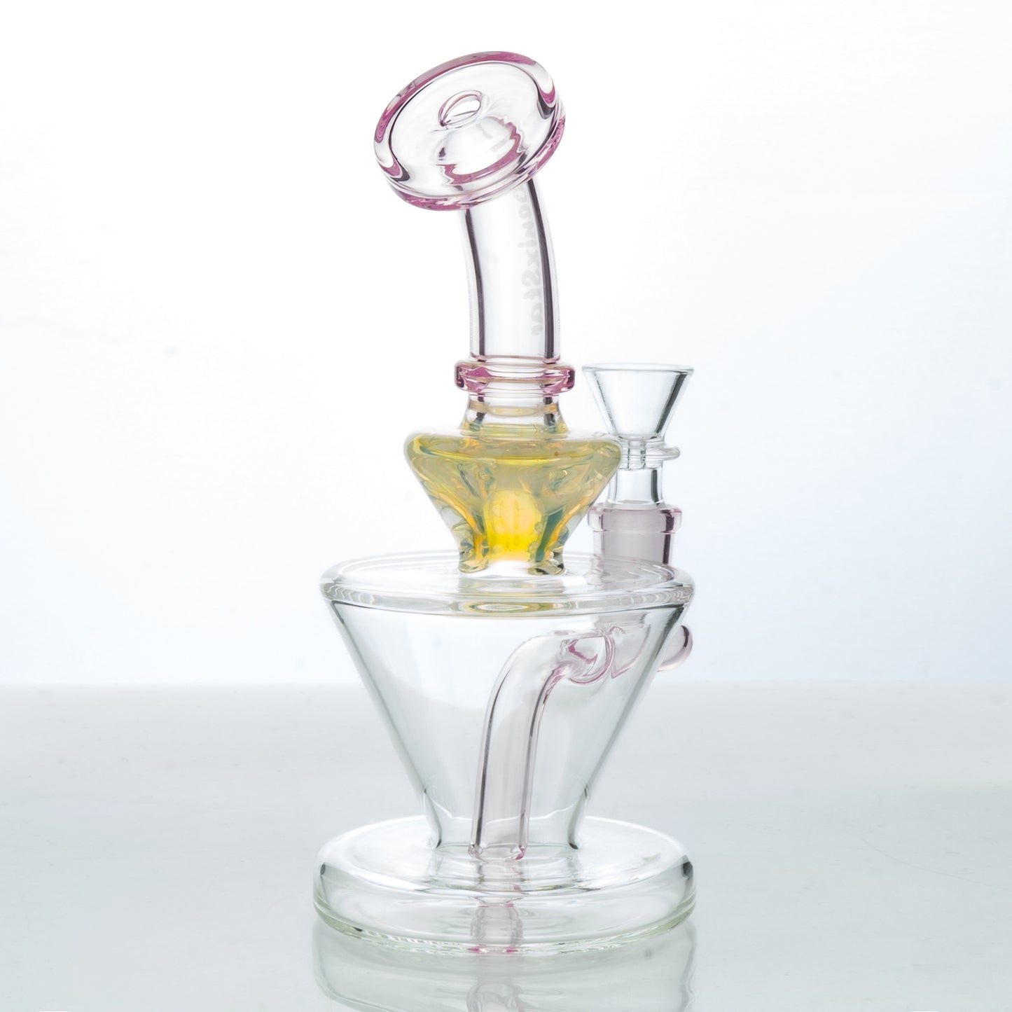 Fumed Flipped Beaker Rig | Pink