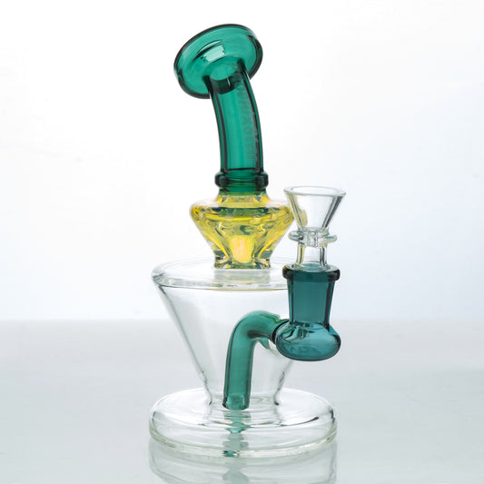 Fumed Flipped Beaker Rig | Teal