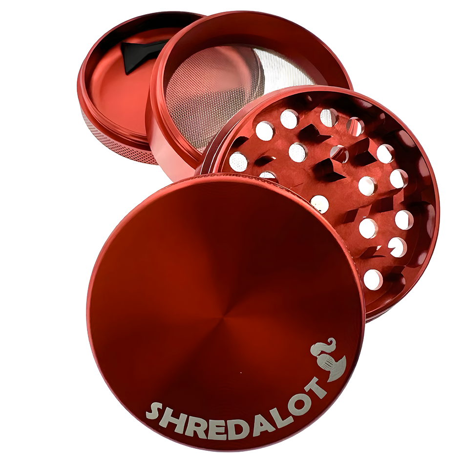 50mm 4 Piece Grinder | Red