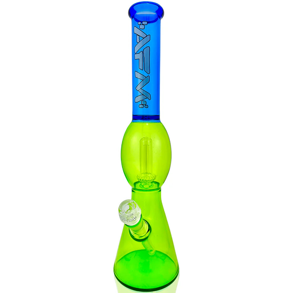 18” UFO Beaker | Blue & Ooze