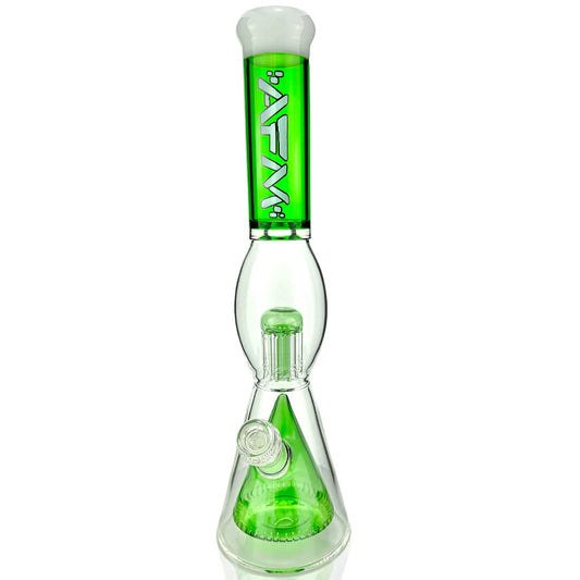 16" UFO Pyramid Tree Beaker | Green & White