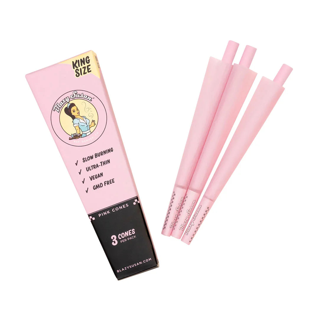 King Size Cones 3pk. | Pink