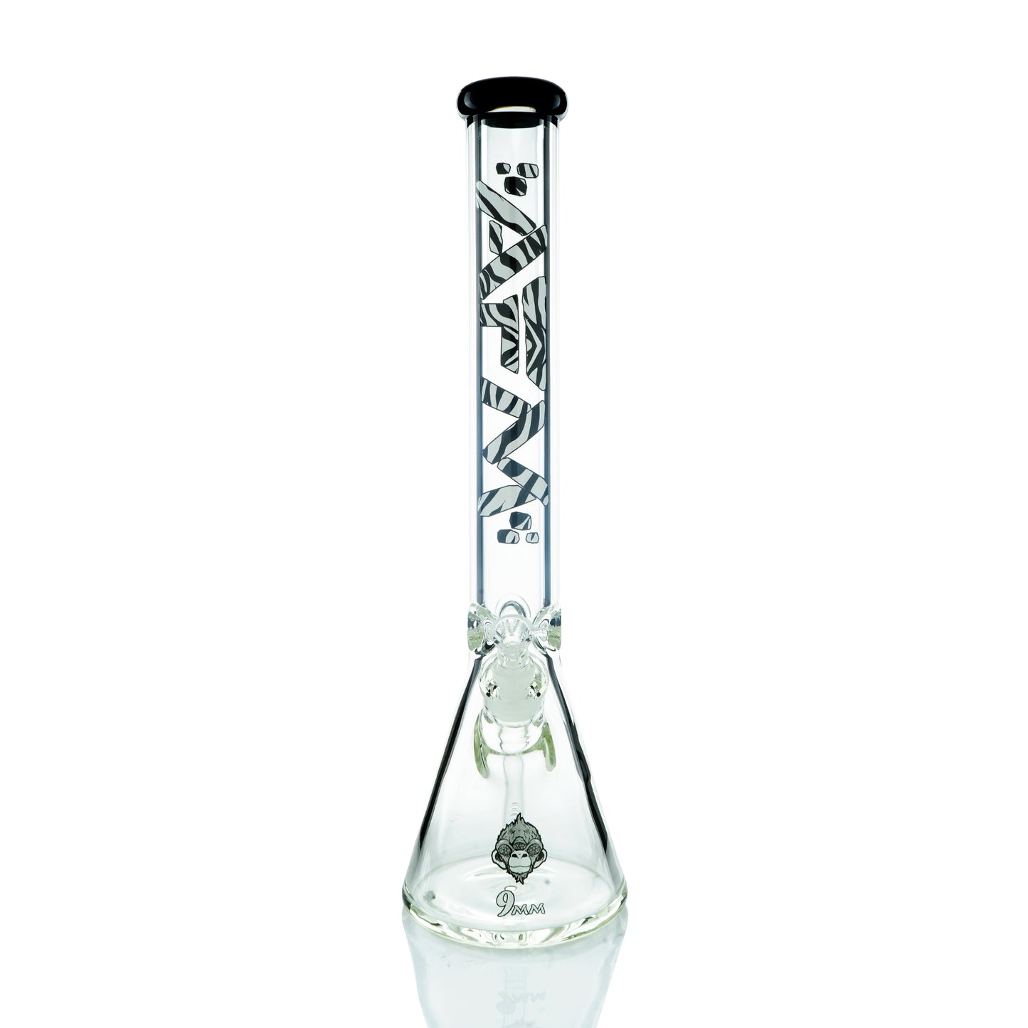 18" Zebra Color Lip Beaker 9MM