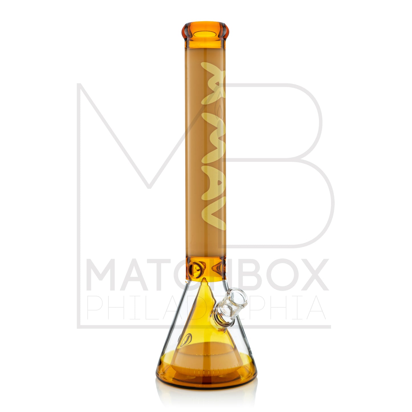 18" Butter/Amber Manhattan Beaker