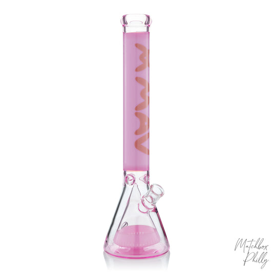 18" Pink/Rose Manhattan Beaker