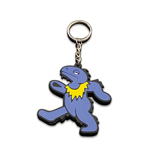 Blue Dancing Dino Keychain