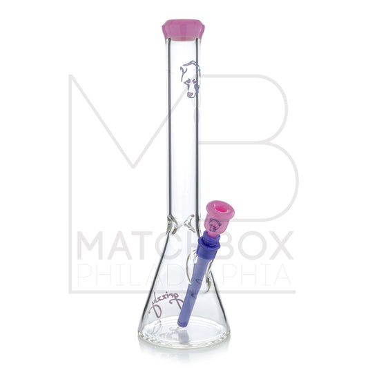 18" 7mm Beaker | Pink & Purple