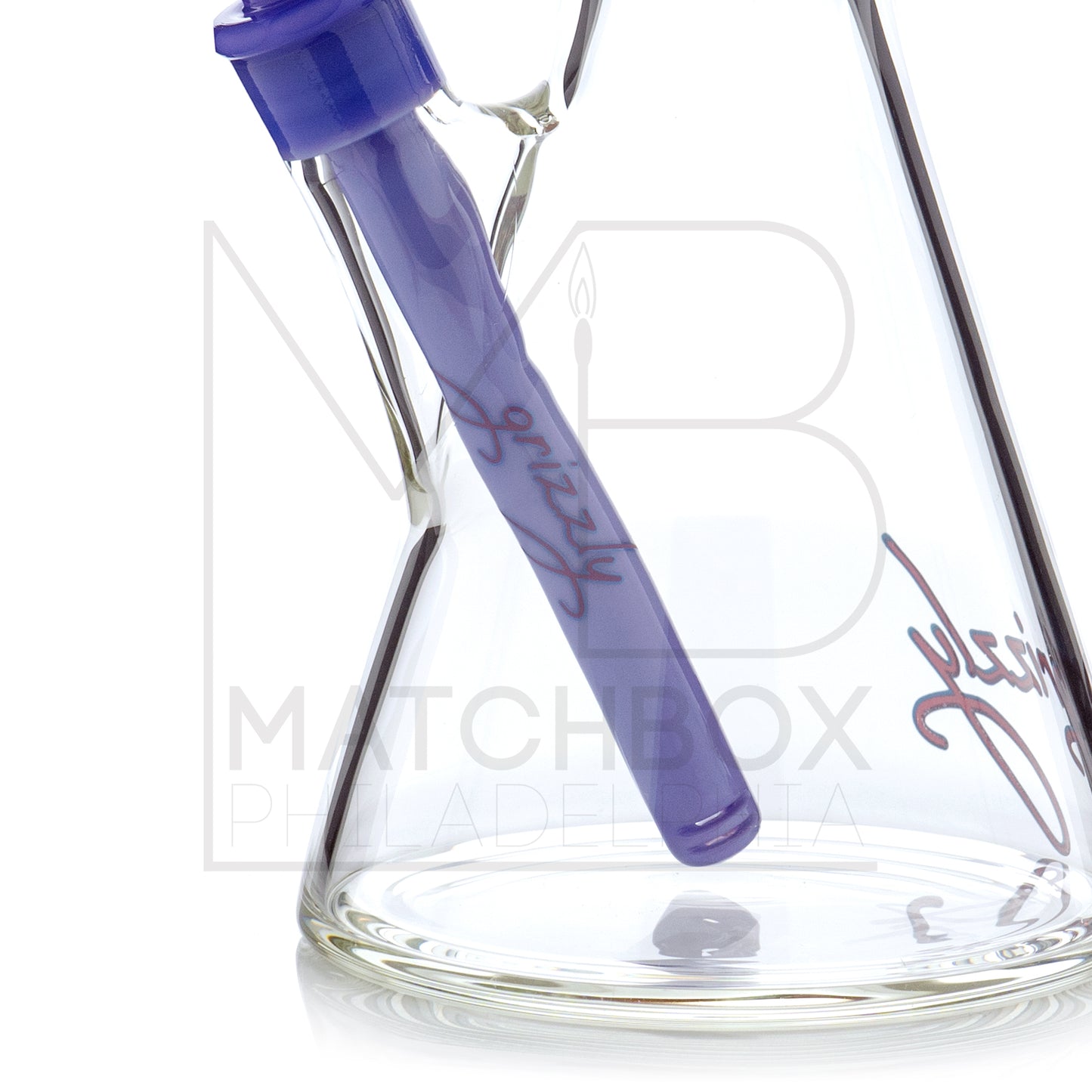 18" 7mm Beaker | Pink & Purple