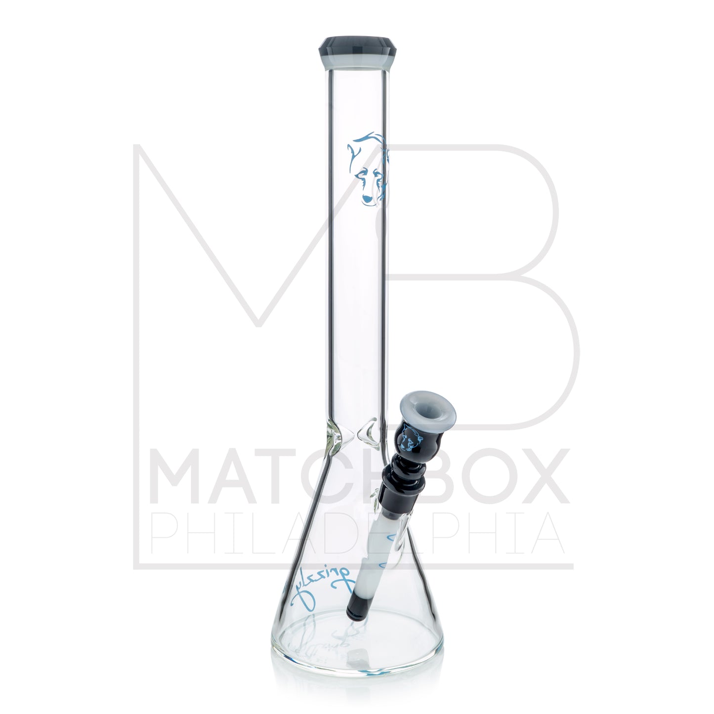 18" 45mm Beaker | Black & White