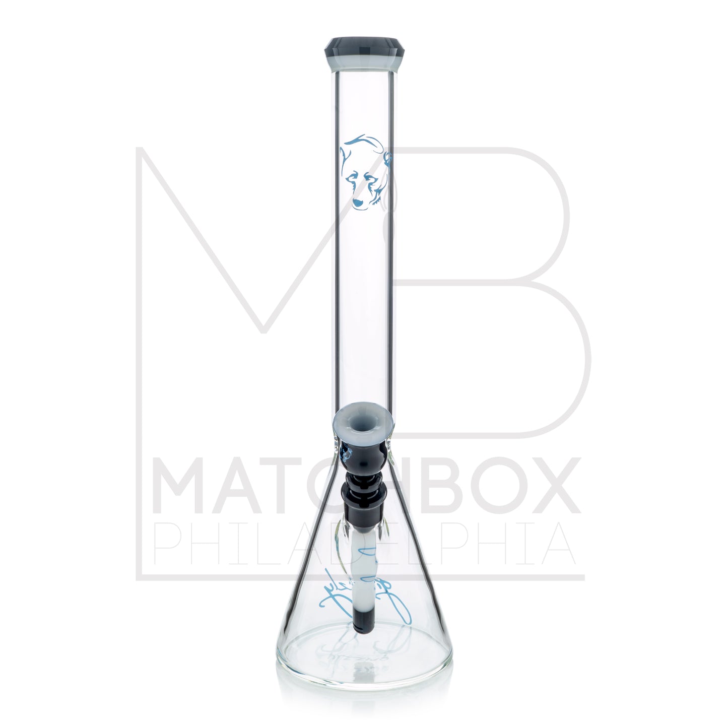 18" 45mm Beaker | Black & White