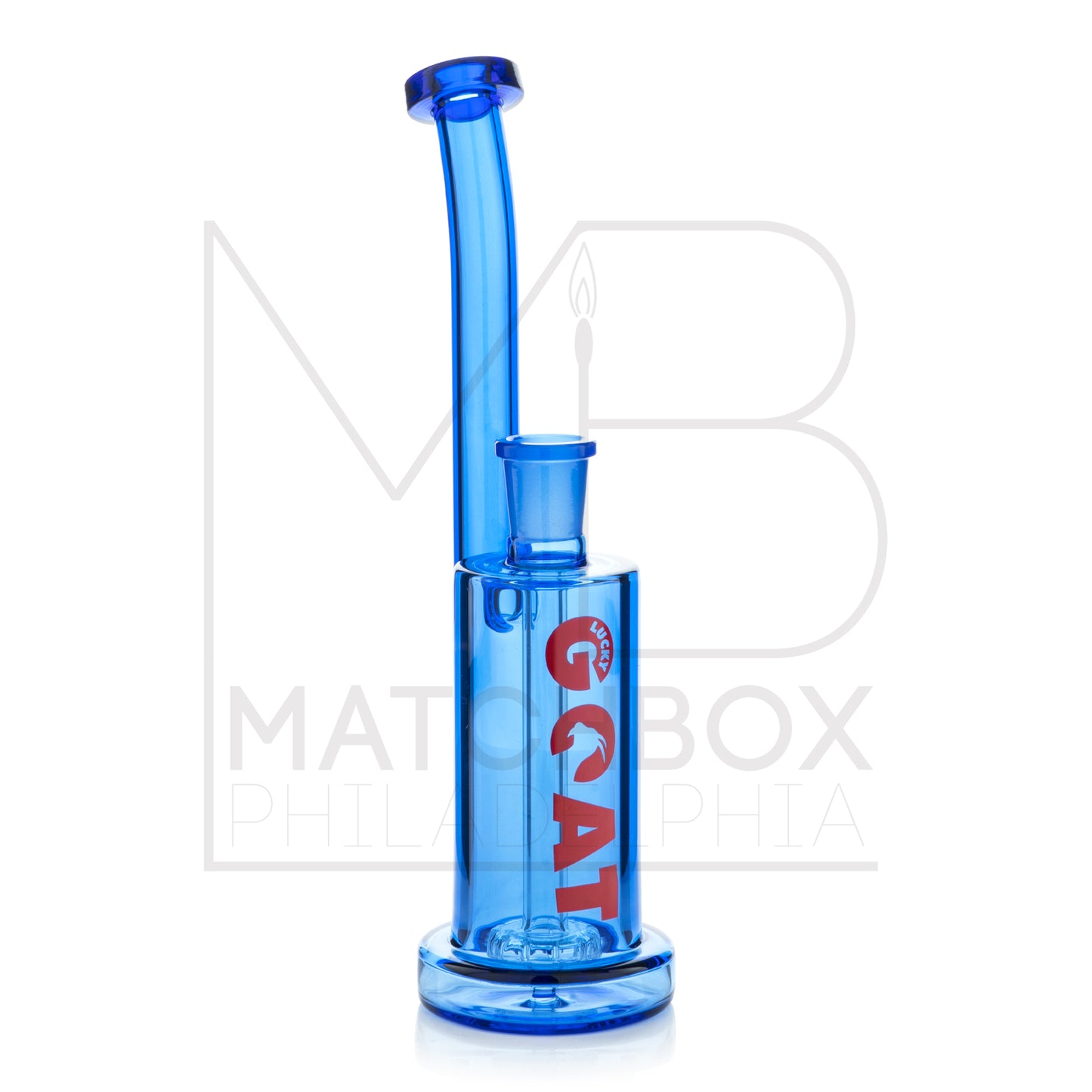 Standing Ribbon Showerhead Bubbler | Blue