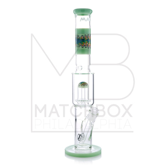 16" Worked UFO Straight Tube | Seafoam