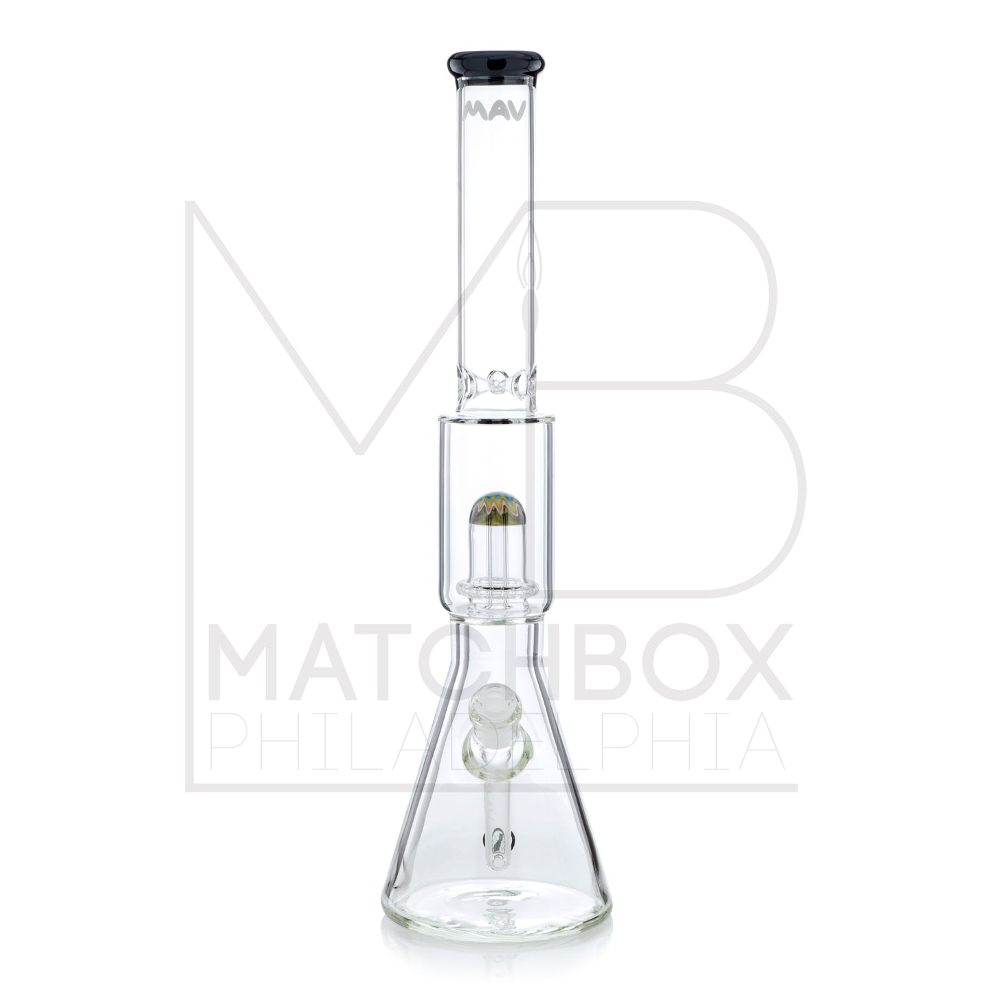 18" UFO Color Lip Beaker | Black