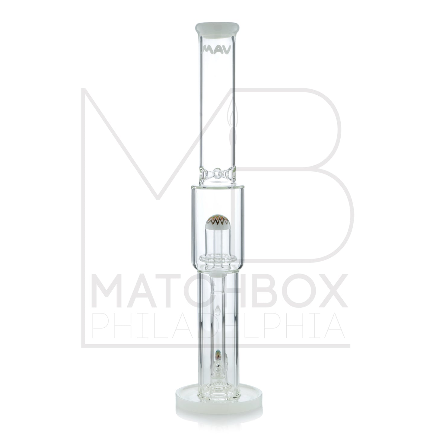 18" Double UFO Tube | White