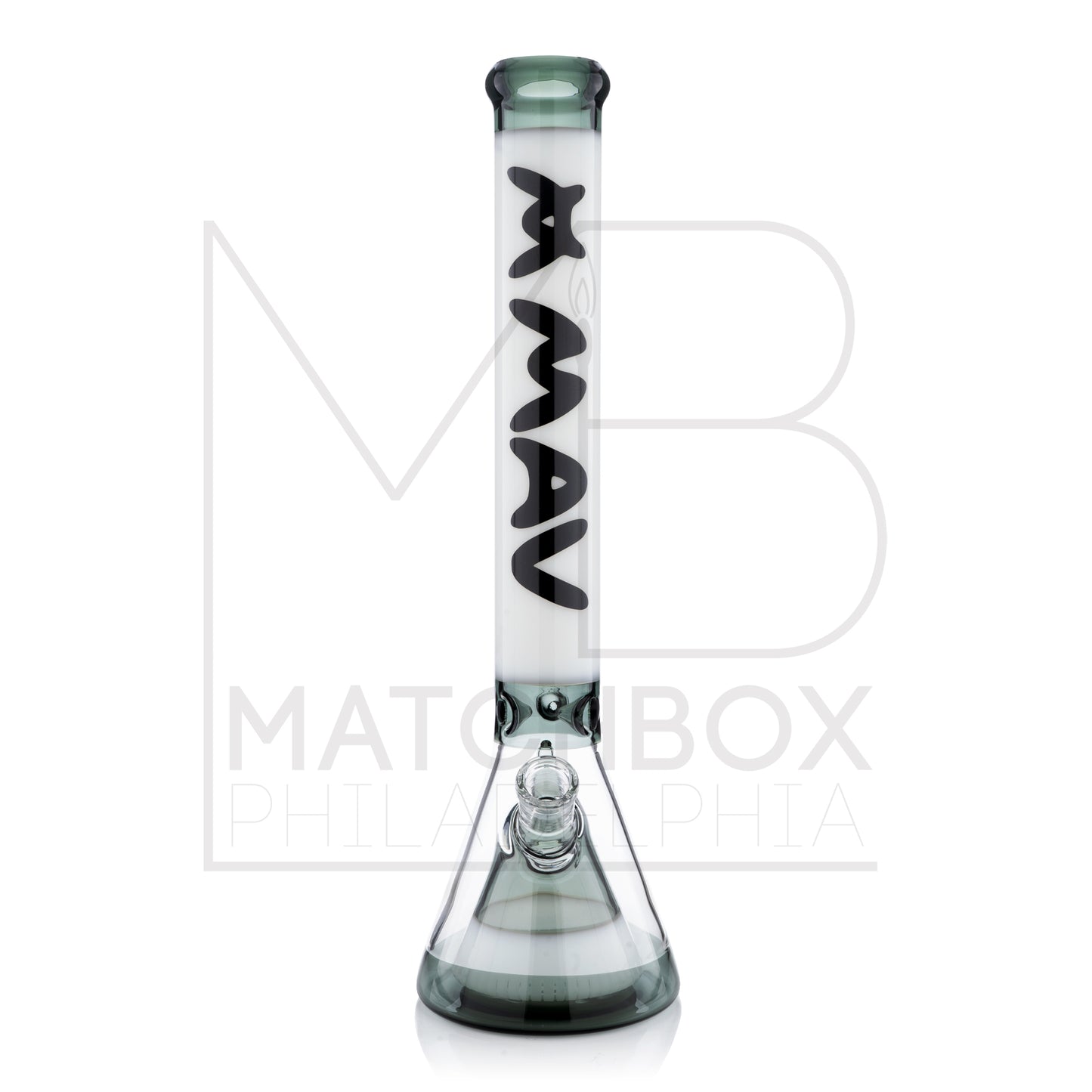 18" White/Smoke Manhattan Beaker