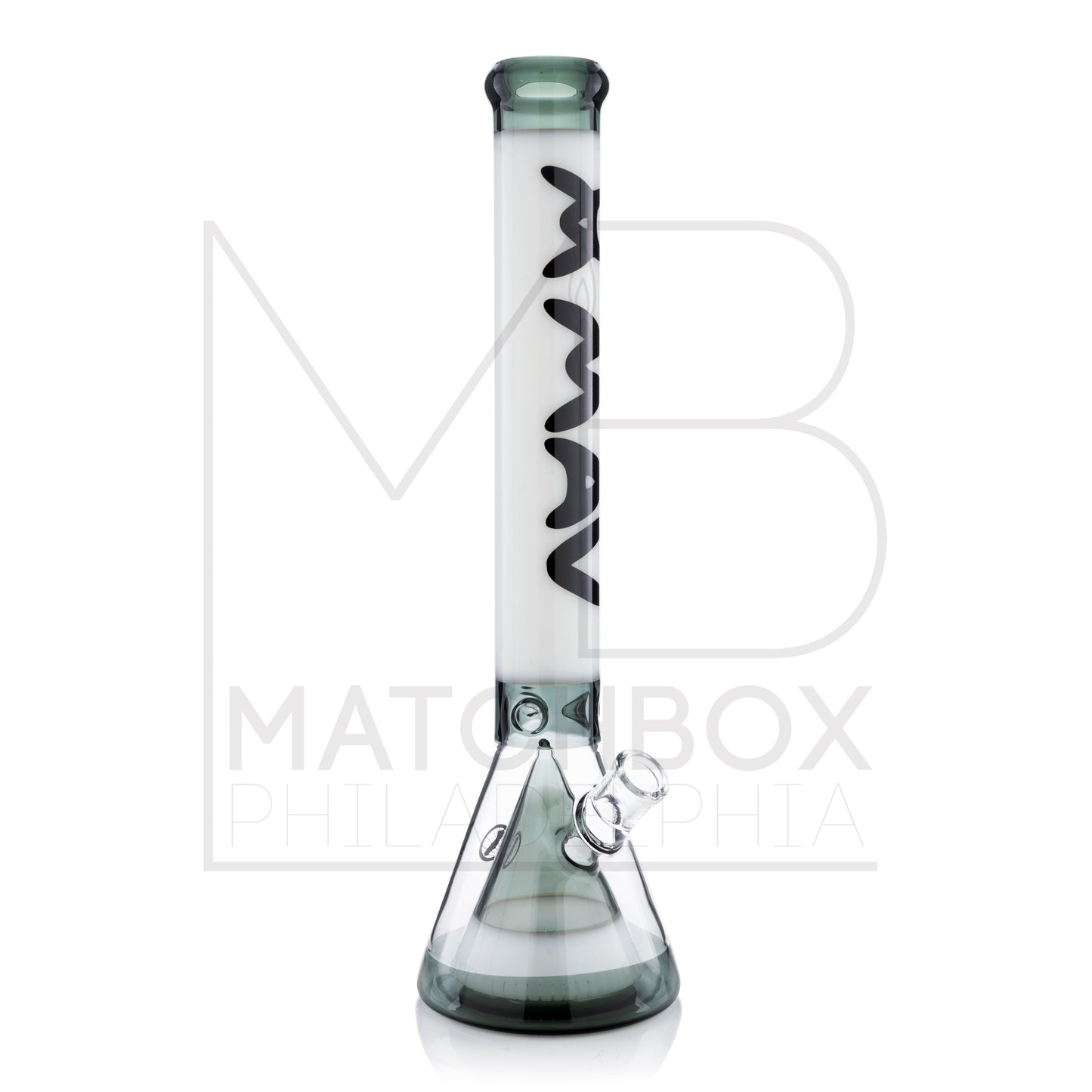 18" White/Smoke Manhattan Beaker