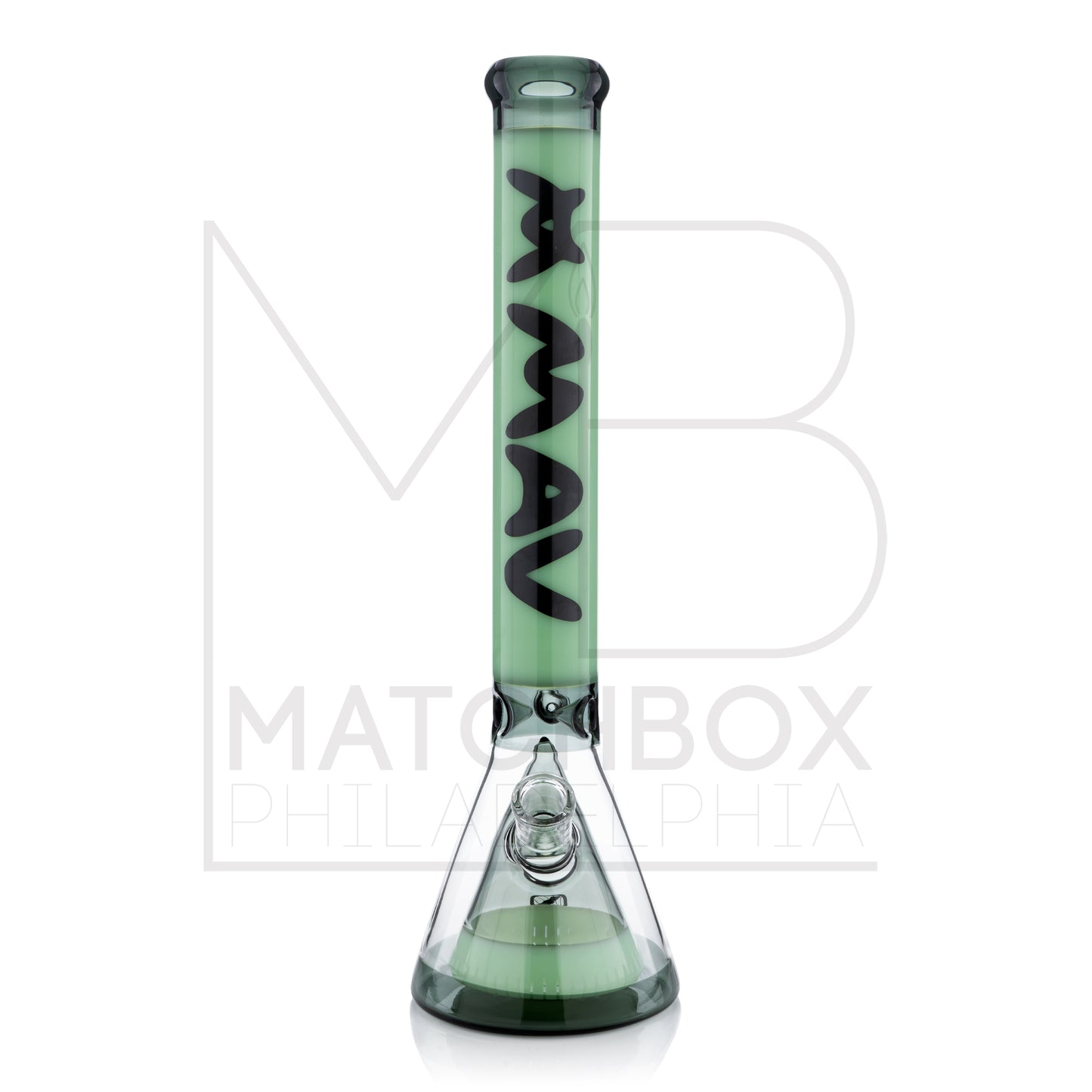 18" Seafoam/Smoke Manhattan Beaker