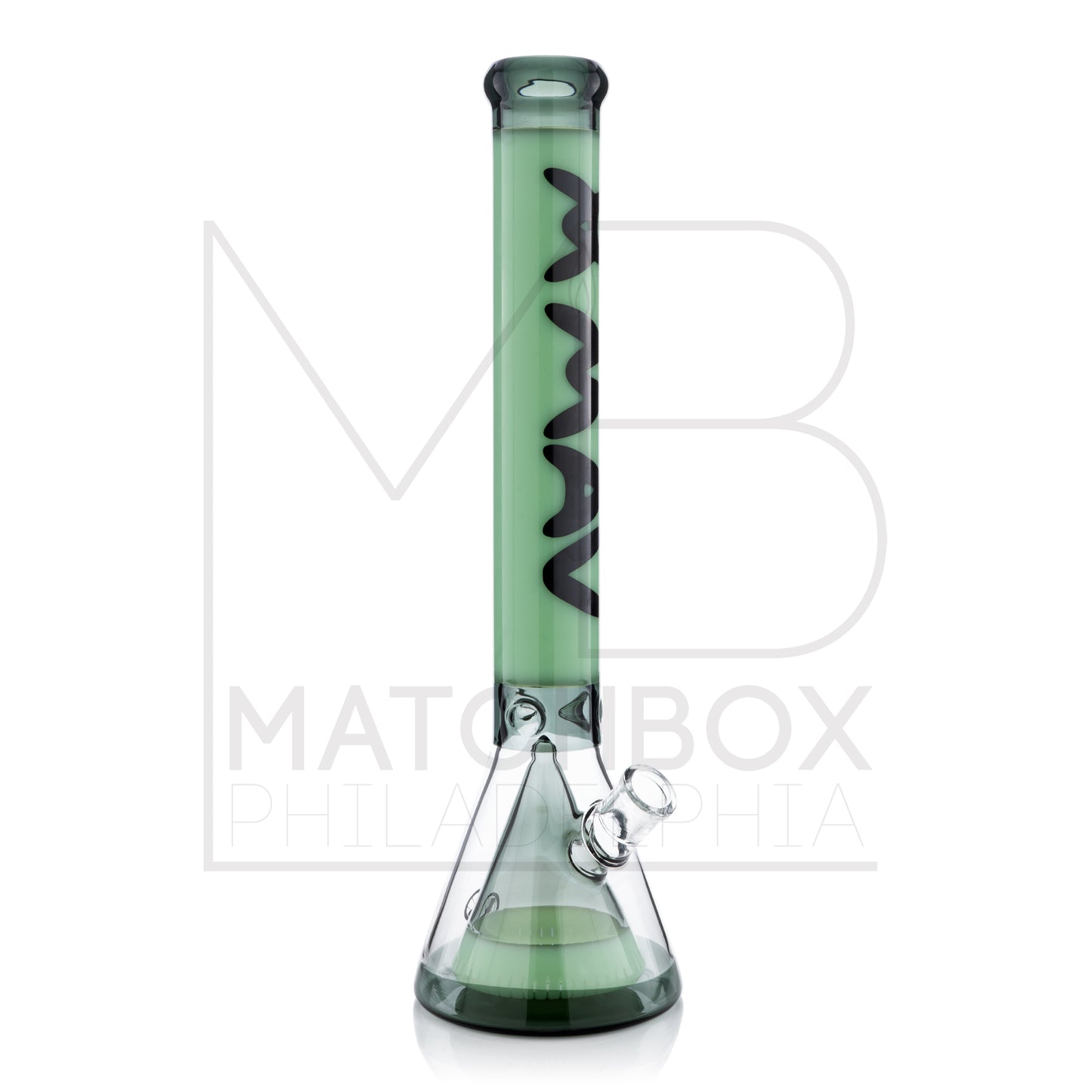 18" Seafoam/Smoke Manhattan Beaker