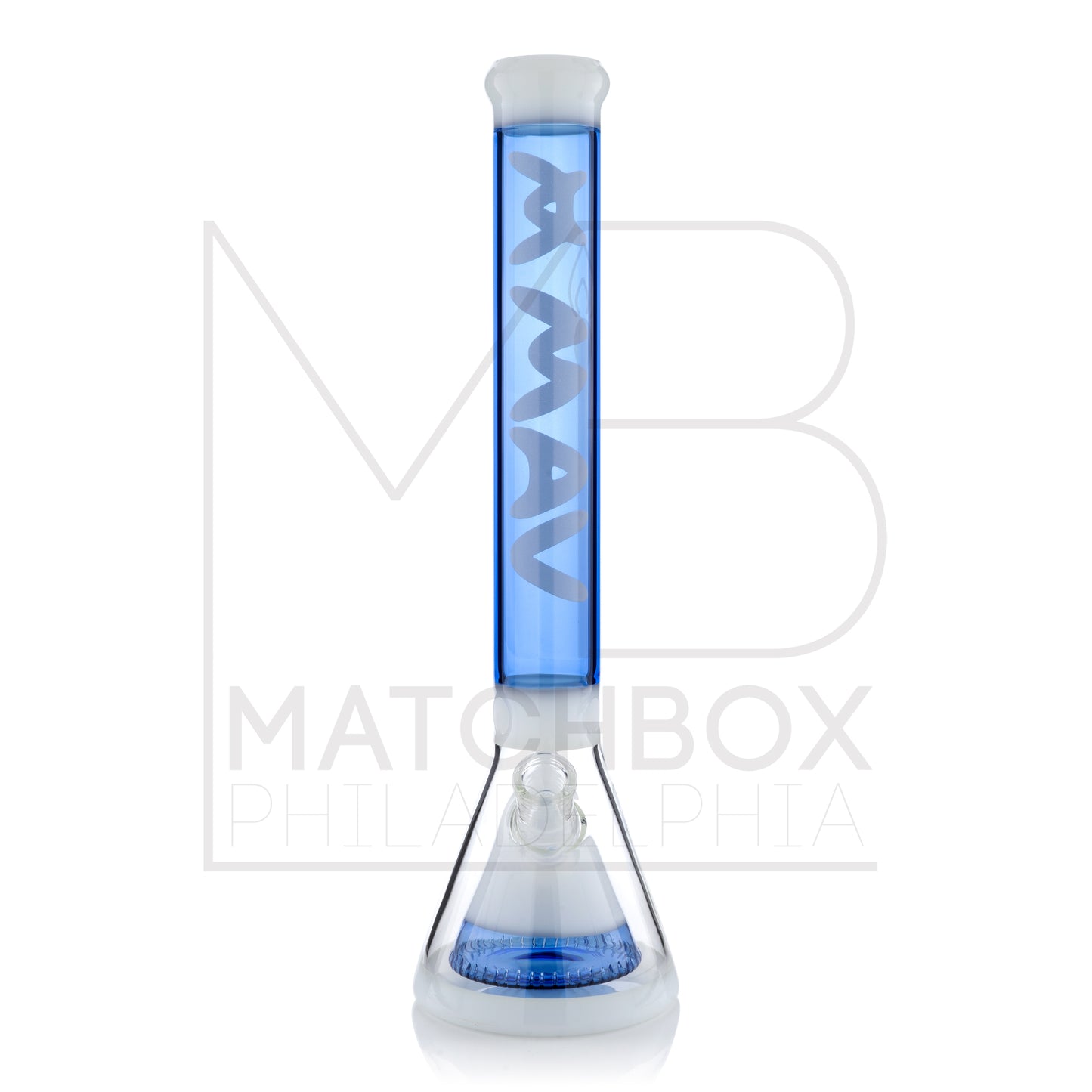 18" Blue/White Manhattan Beaker