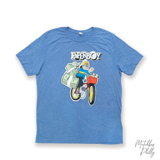 Big Z Paperboy Tee | Heather Blue