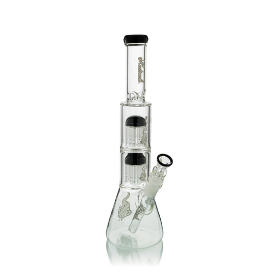 13" Double Tree Chamber Beaker | Black