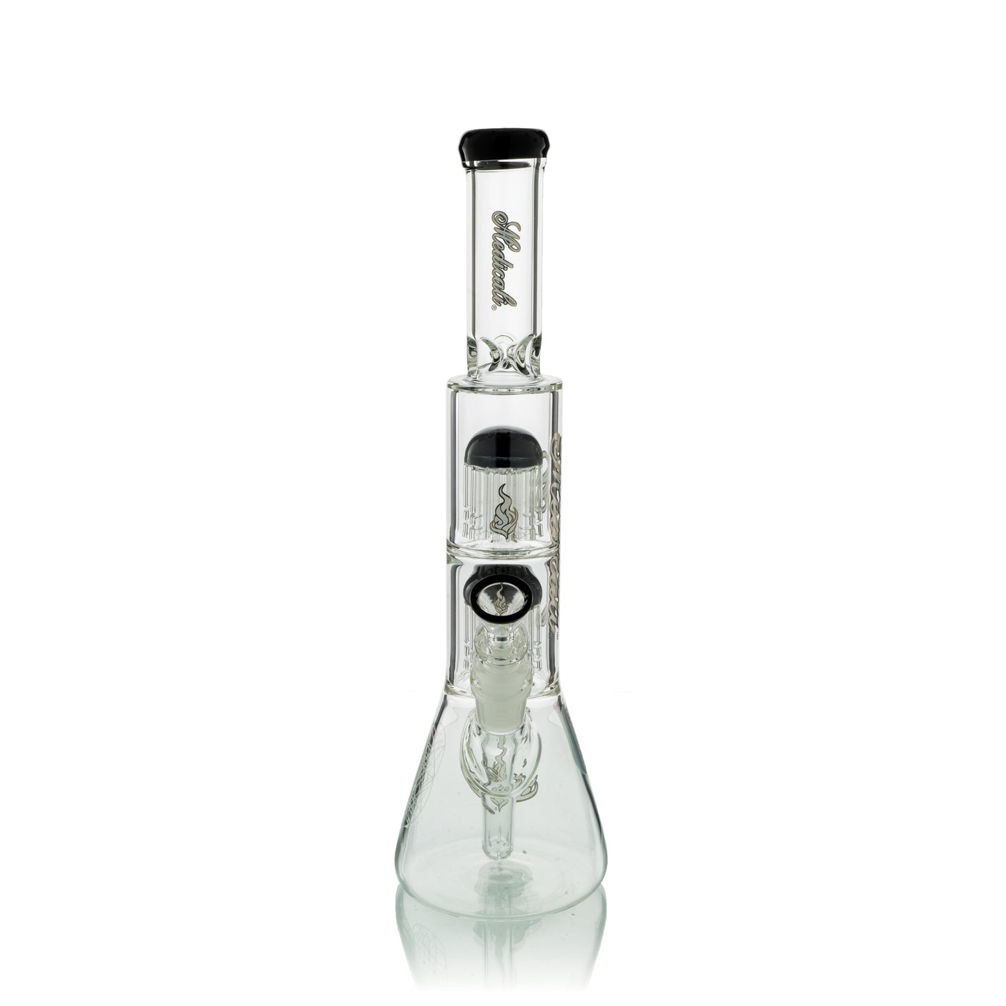 13" Double Tree Chamber Beaker | Black