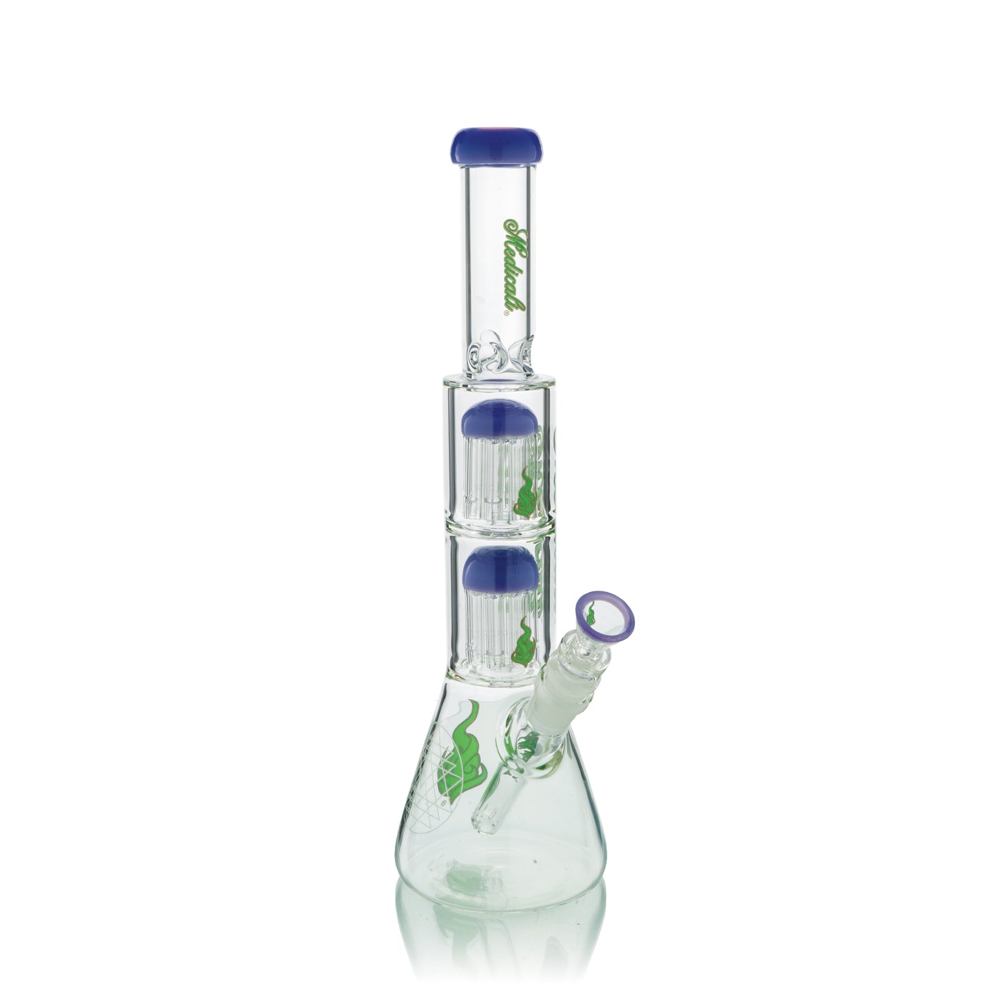 13" Double Tree Chamber Beaker | Purple