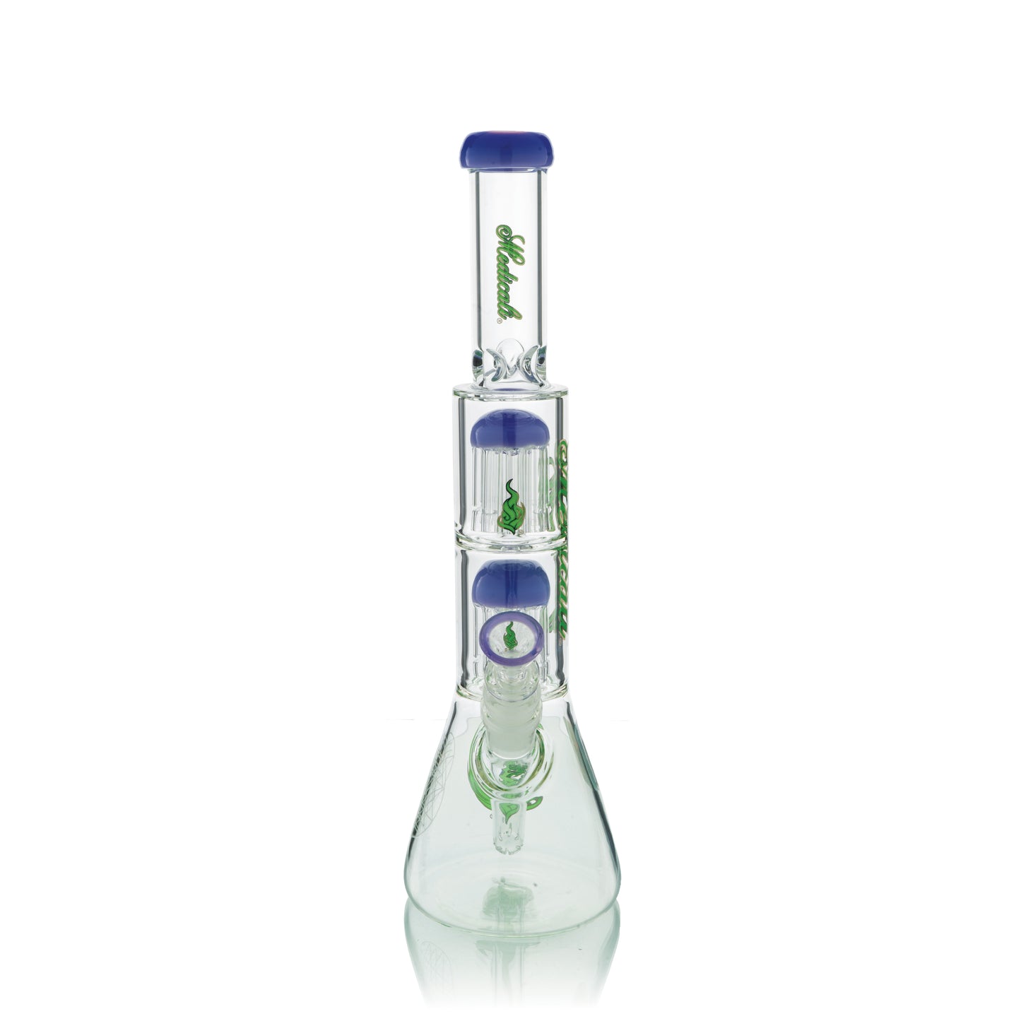 13" Double Tree Chamber Beaker | Purple