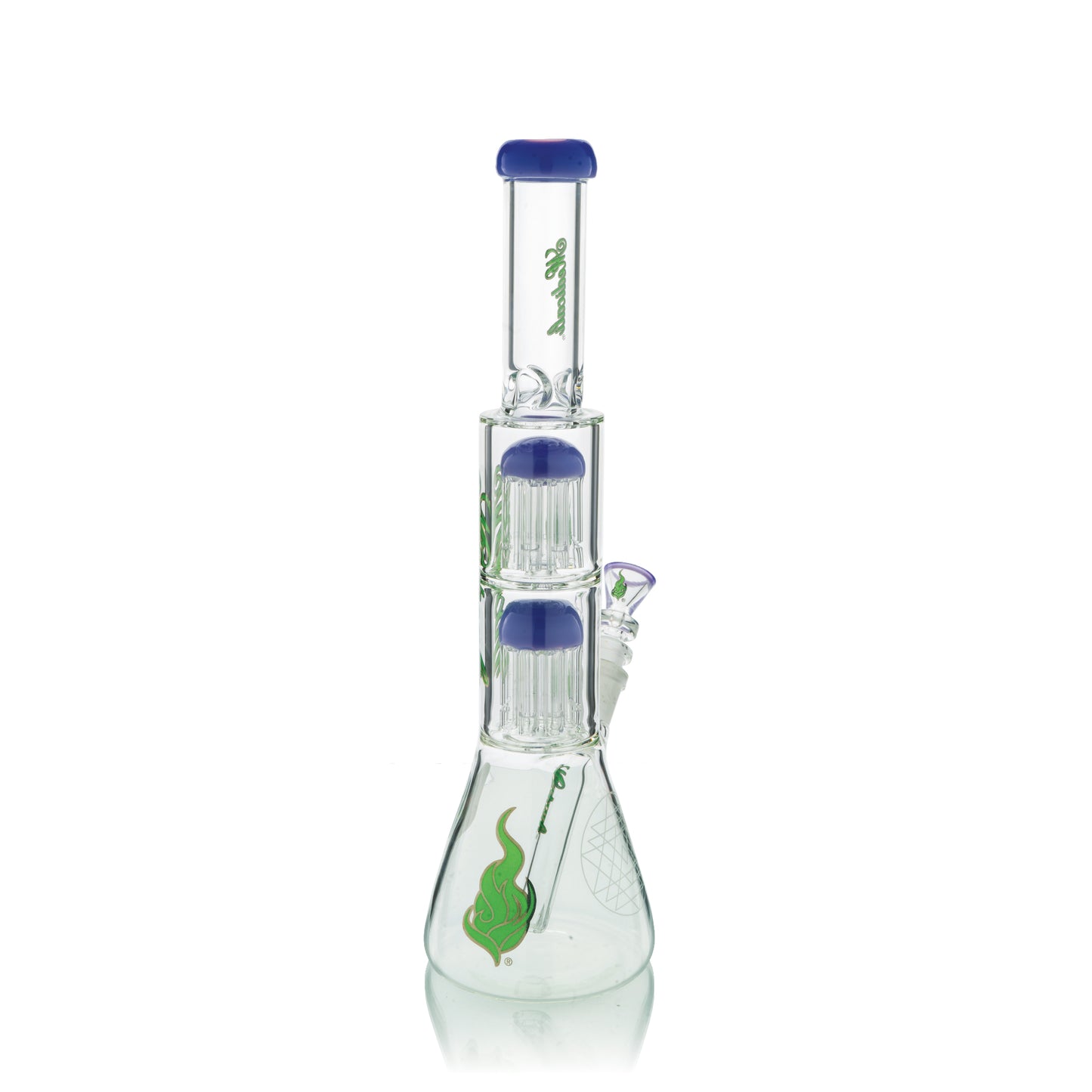 13" Double Tree Chamber Beaker | Purple