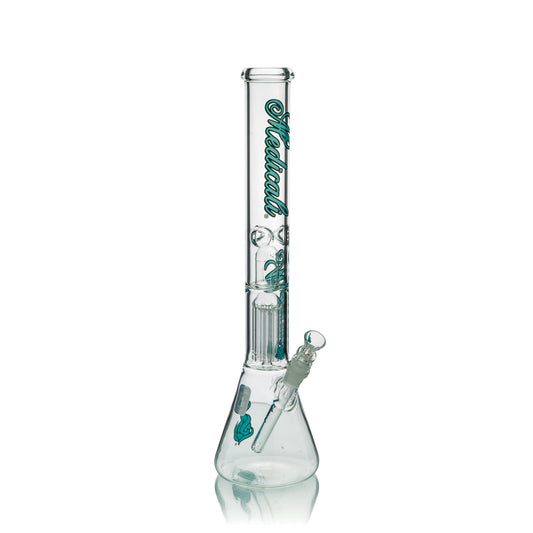 18" Tree Perc Beaker | Aqua