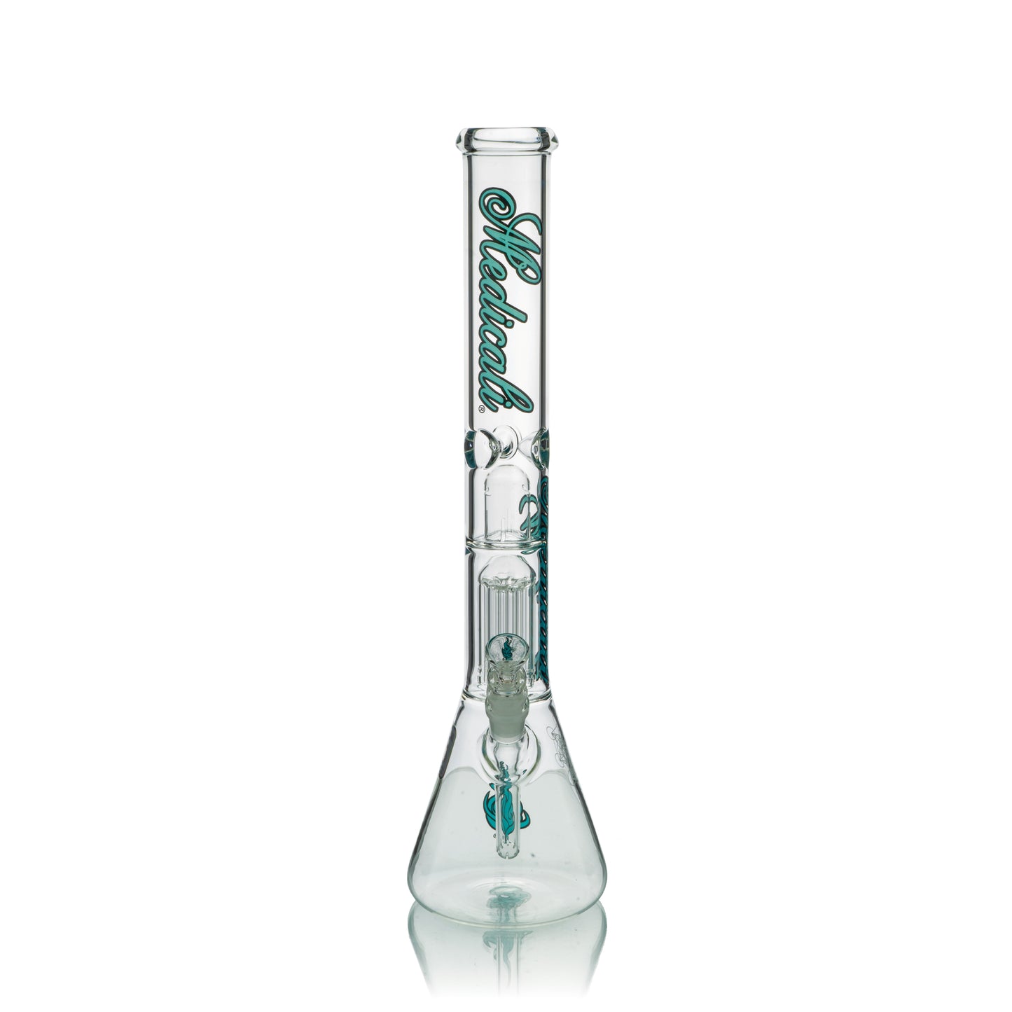 18" Tree Perc Beaker | Aqua