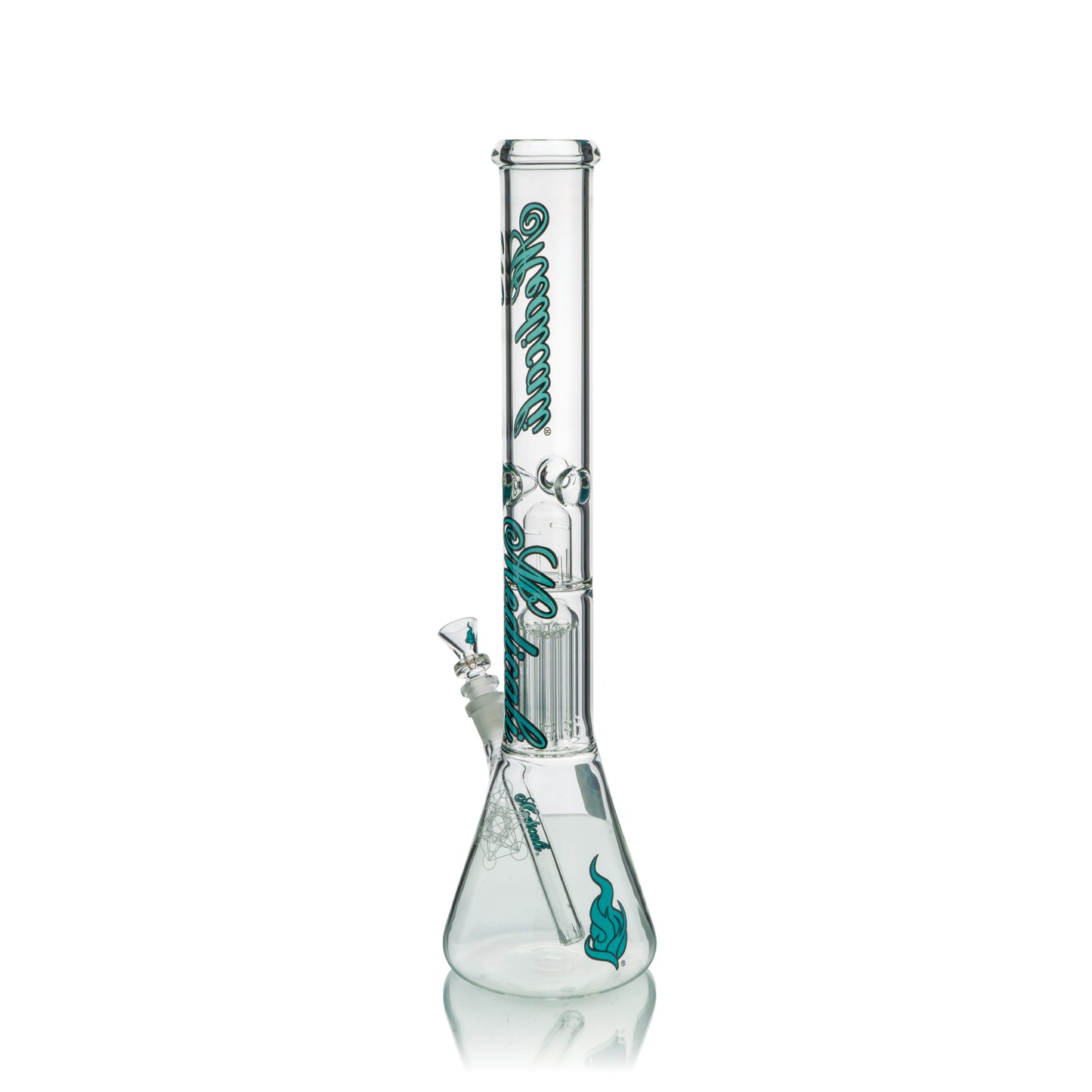 18" Tree Perc Beaker | Aqua