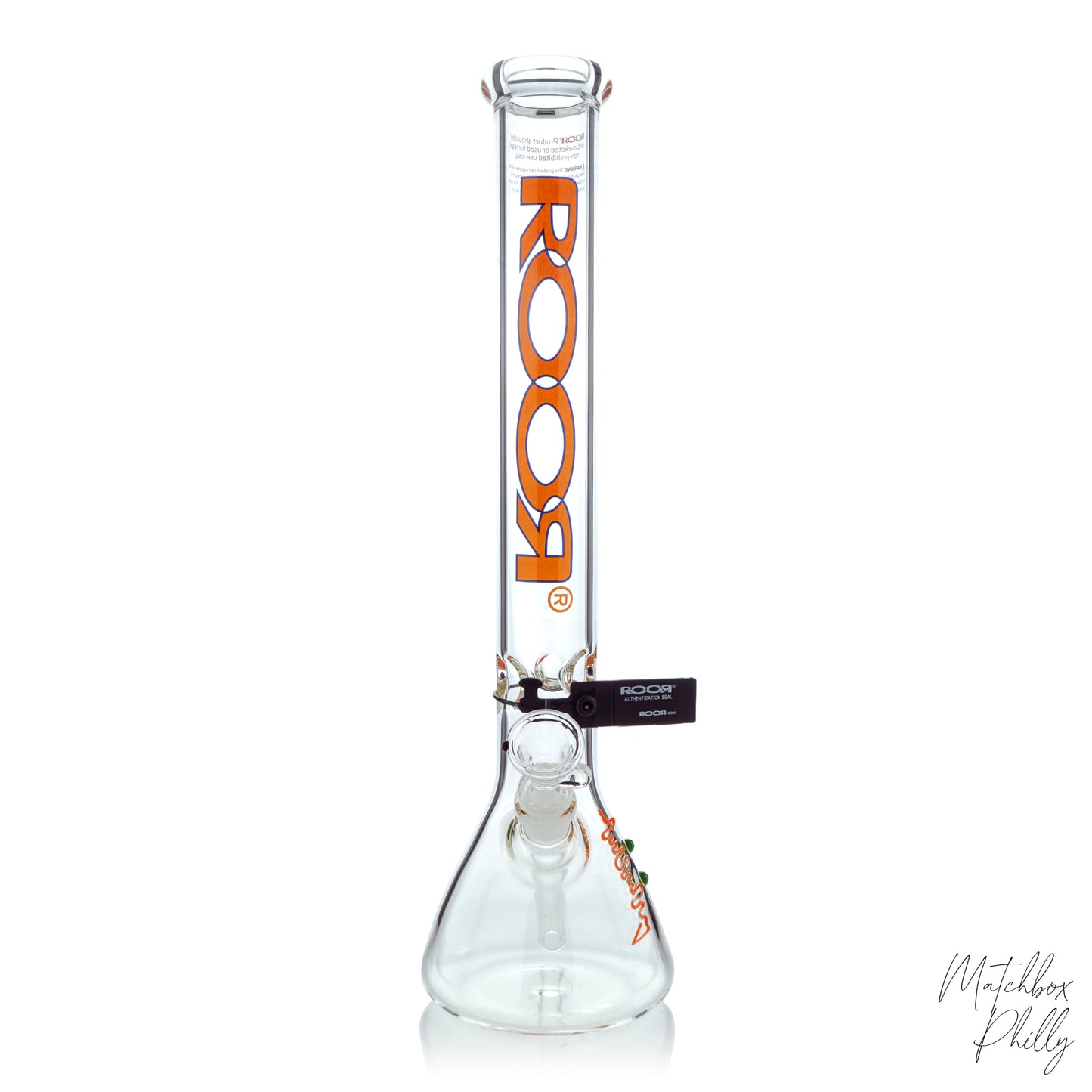 18" Orange Label Beaker