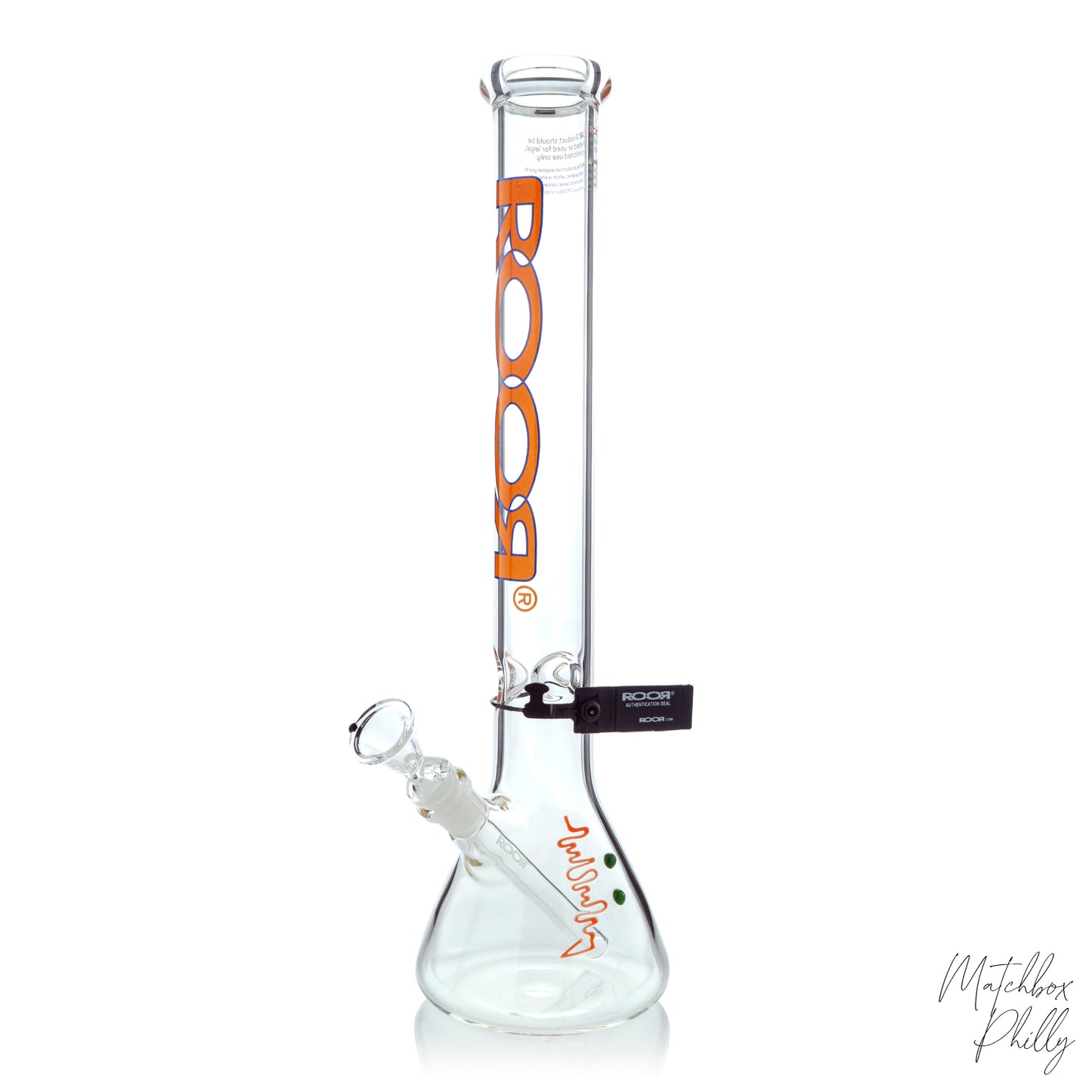 18" Orange Label Beaker