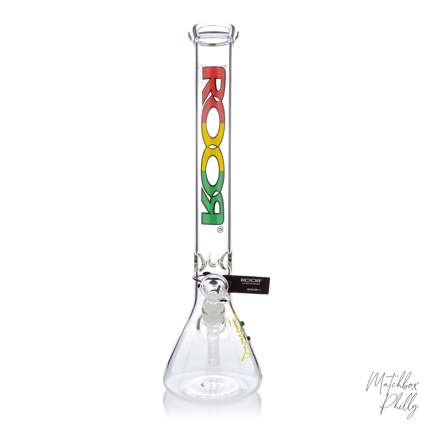 18" Rasta Label Beaker