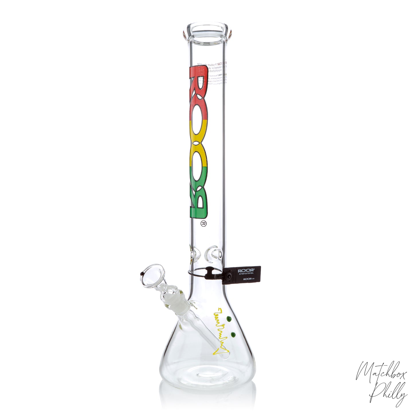 18" Rasta Label Beaker