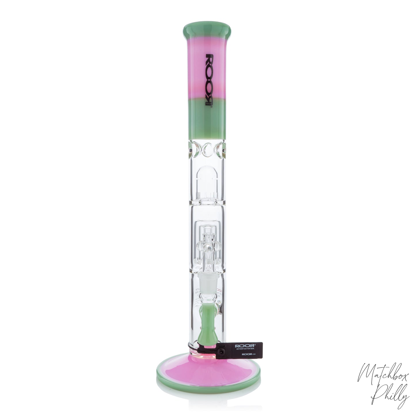 ROOR Tech - 18" Pink & Green Straight Tube