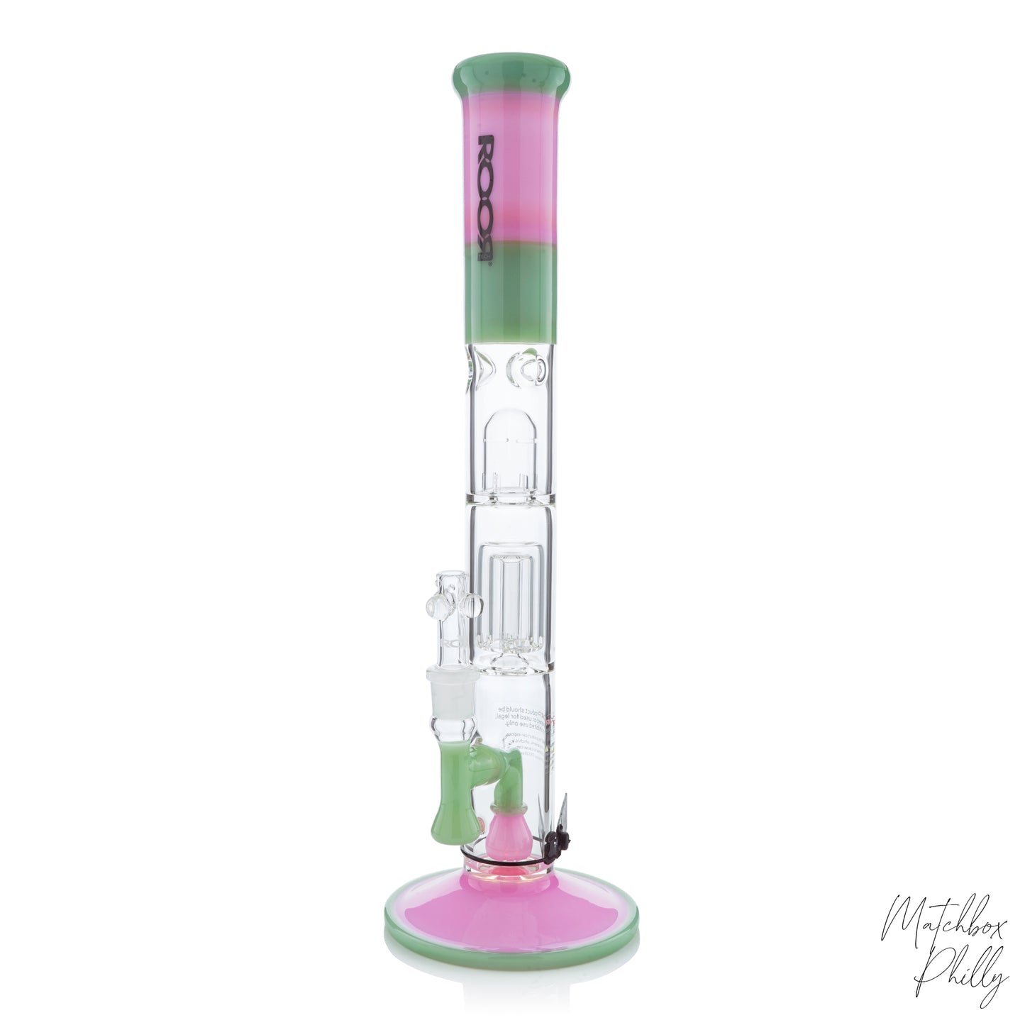 ROOR Tech - 18" Pink & Green Straight Tube