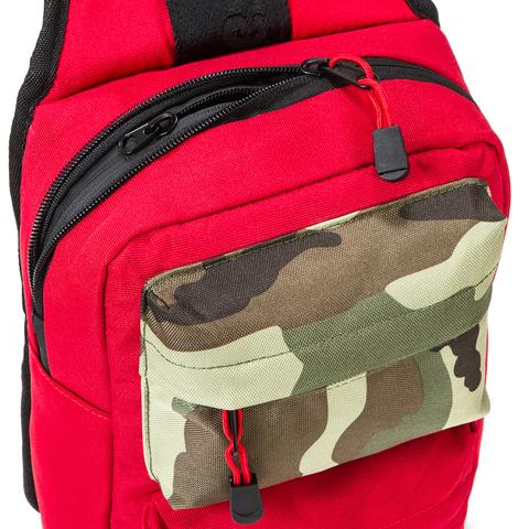 Rack Pack Shoulder Sling Bag | Red