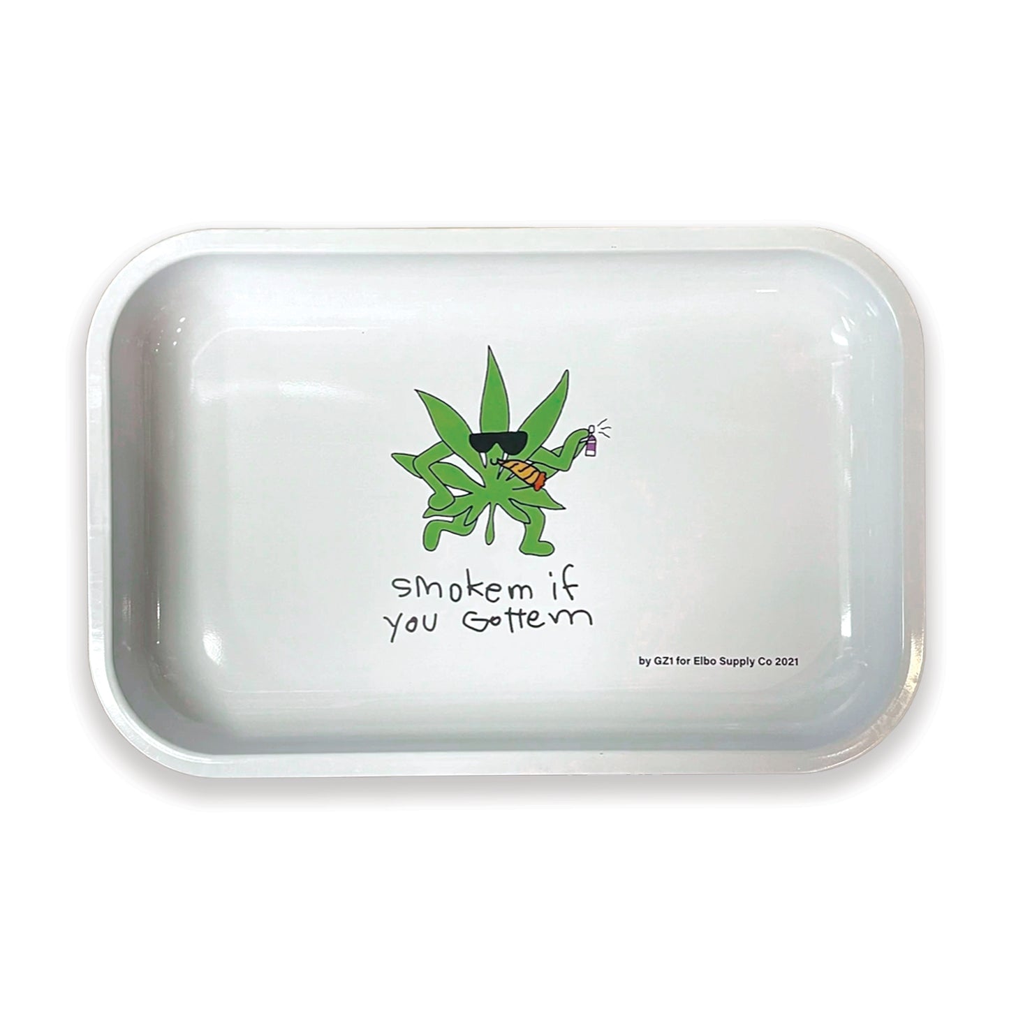 GZ1 x ELBO - Large Rolling Tray | Smoke 'Em