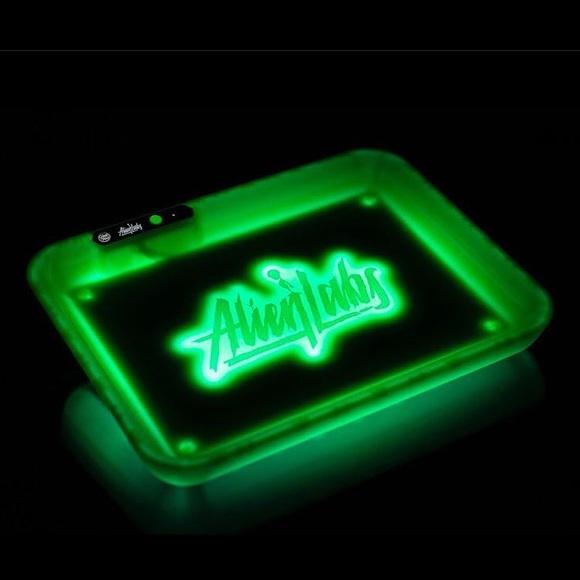 LED Glow Rolling Tray | Green
