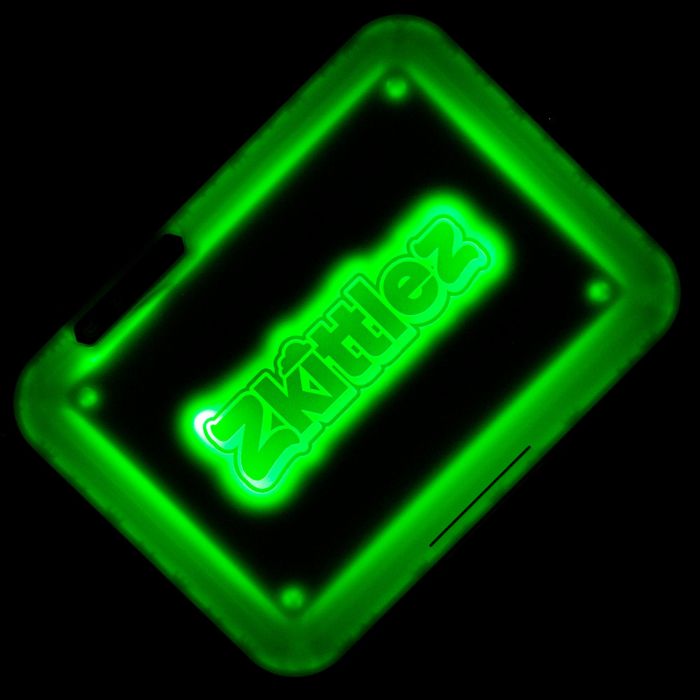 LED Glow Rolling Tray | Green