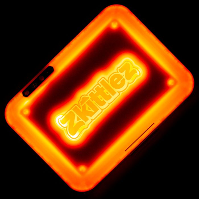 LED Glow Rolling Tray | Orange